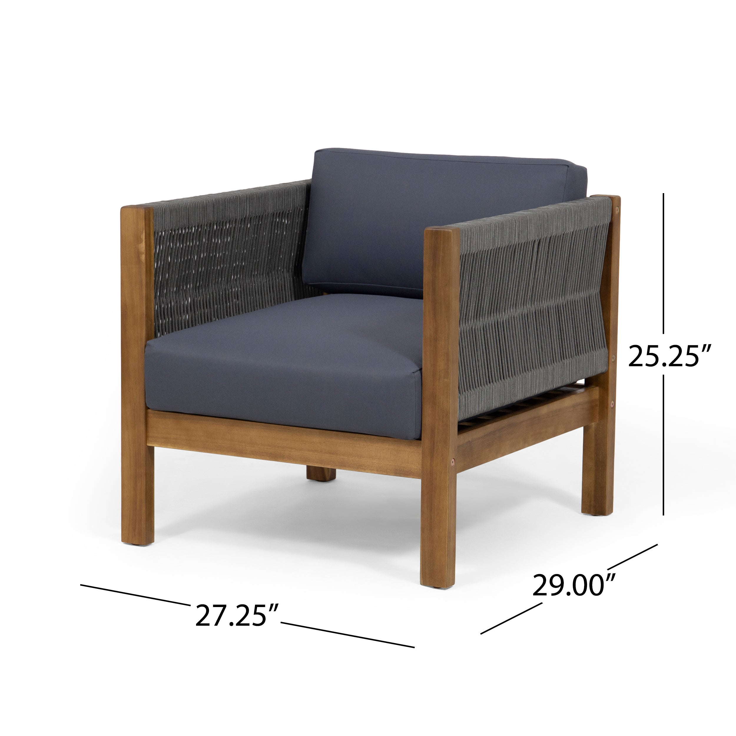 Laurel Outdoor Club Chairs, Set of 2