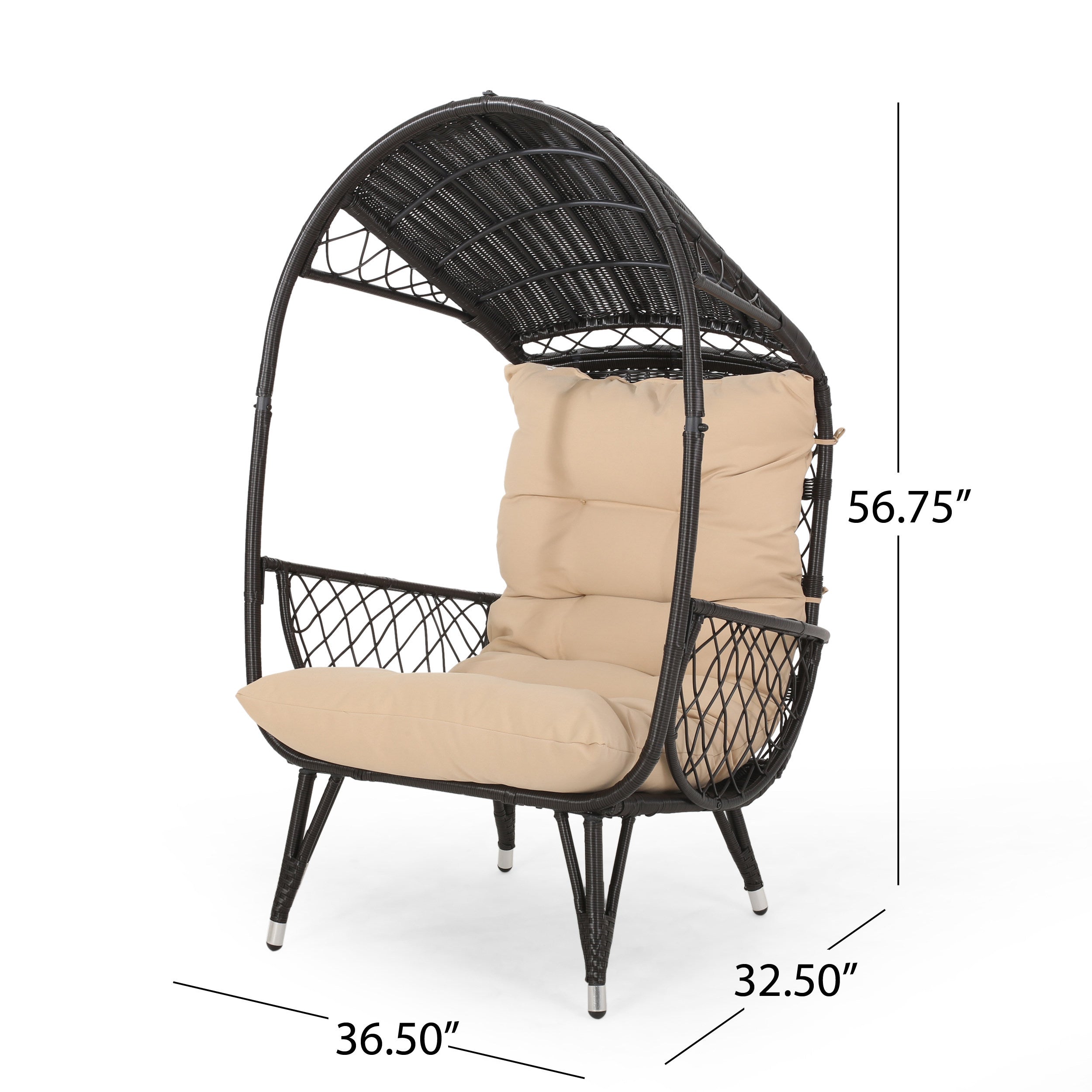 Doris Outdoor Wicker Standing Basket Chair