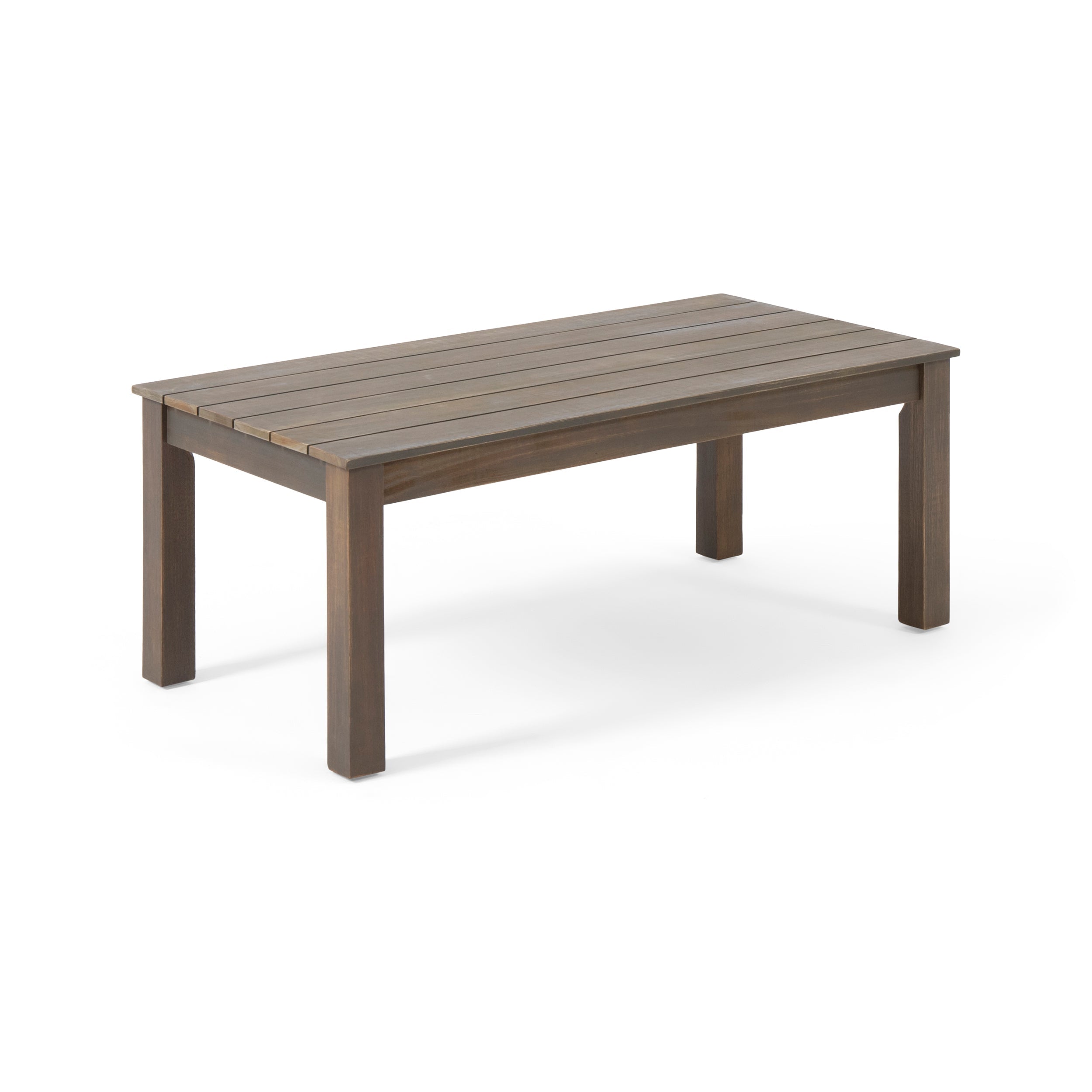 Brixton Outdoor Acacia Wood Loveseat and Coffee Table Set with Cushions