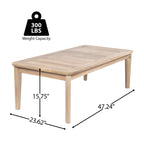 Hartford Outdoor Wood Coffee Table
