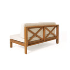 Brava Outdoor X-Back Corner Bench with Coffee Table