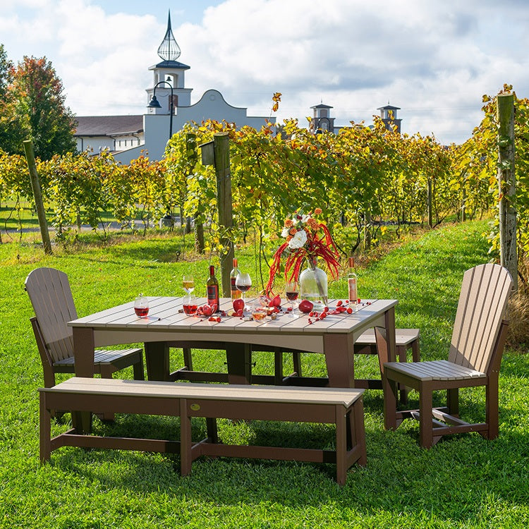 Island 44" x 72" Rectangular Dining Table from LuxCraft