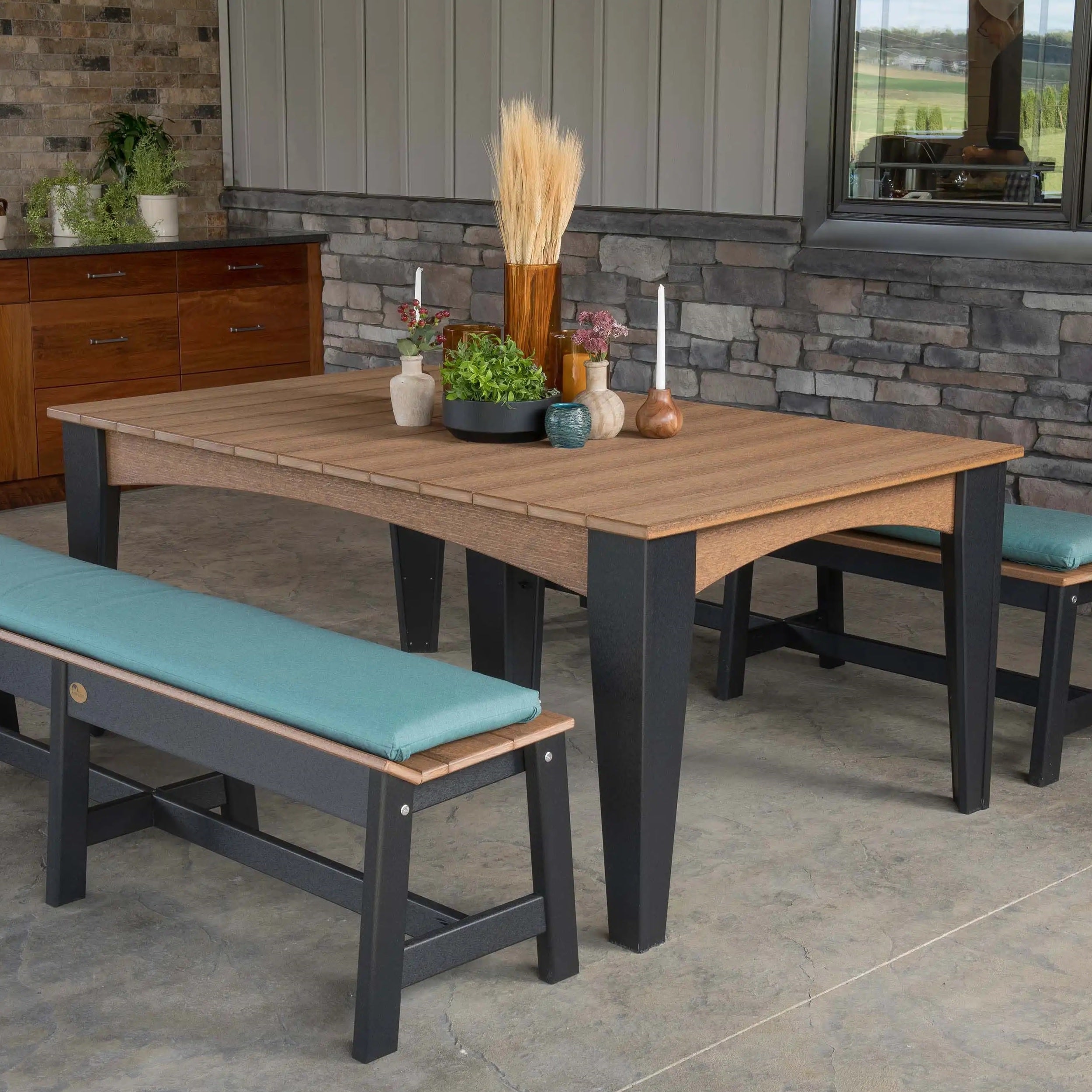 Island 44" x 72" Rectangular Dining Table from LuxCraft
