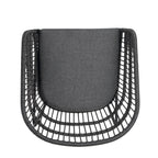 Outdoor Chair with Sled Legs and Curved Frame, Set of 2