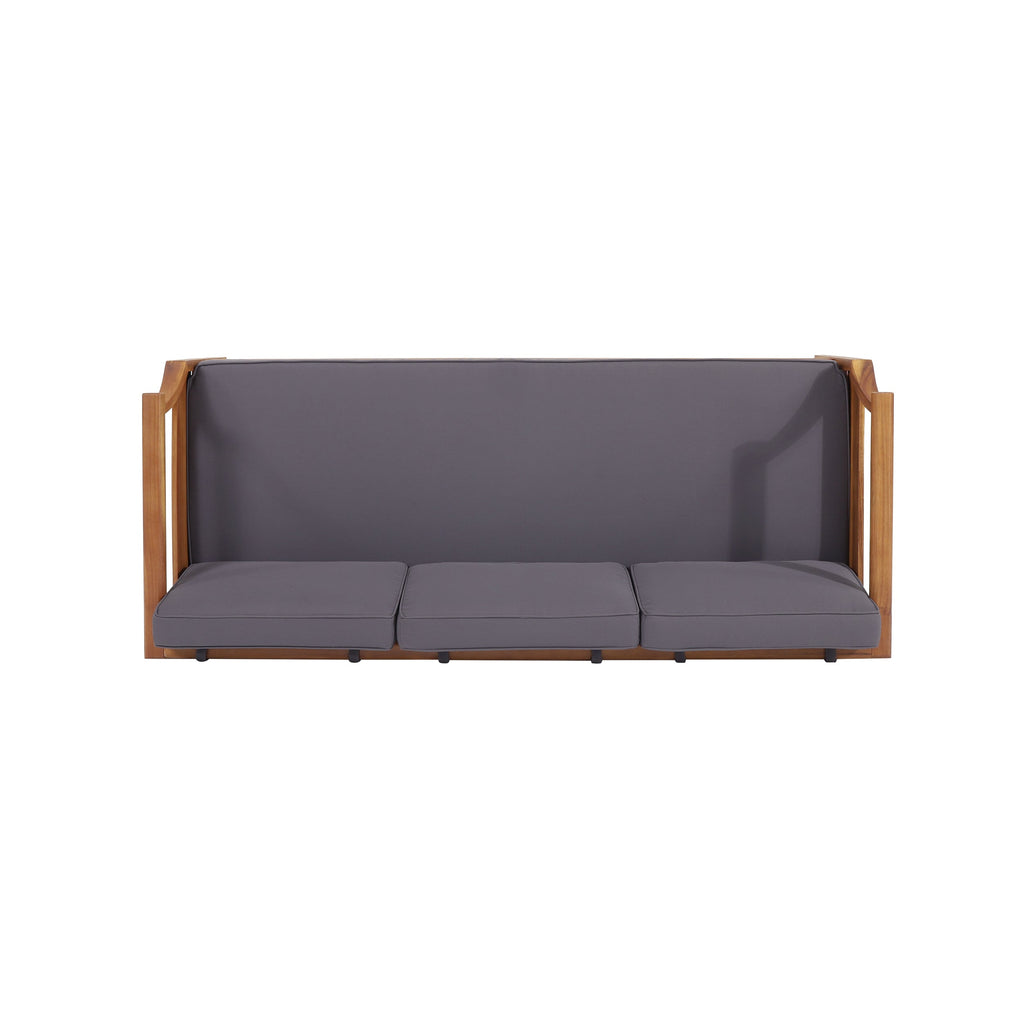 Aston Outdoor Acacia Wood 3 Seater Sofa