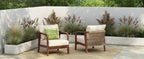 Calder Outdoor Lounge Chair with Woven Backrest