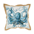 Vibrant Outdoor Octopus Polyester Filled Throw Pillow