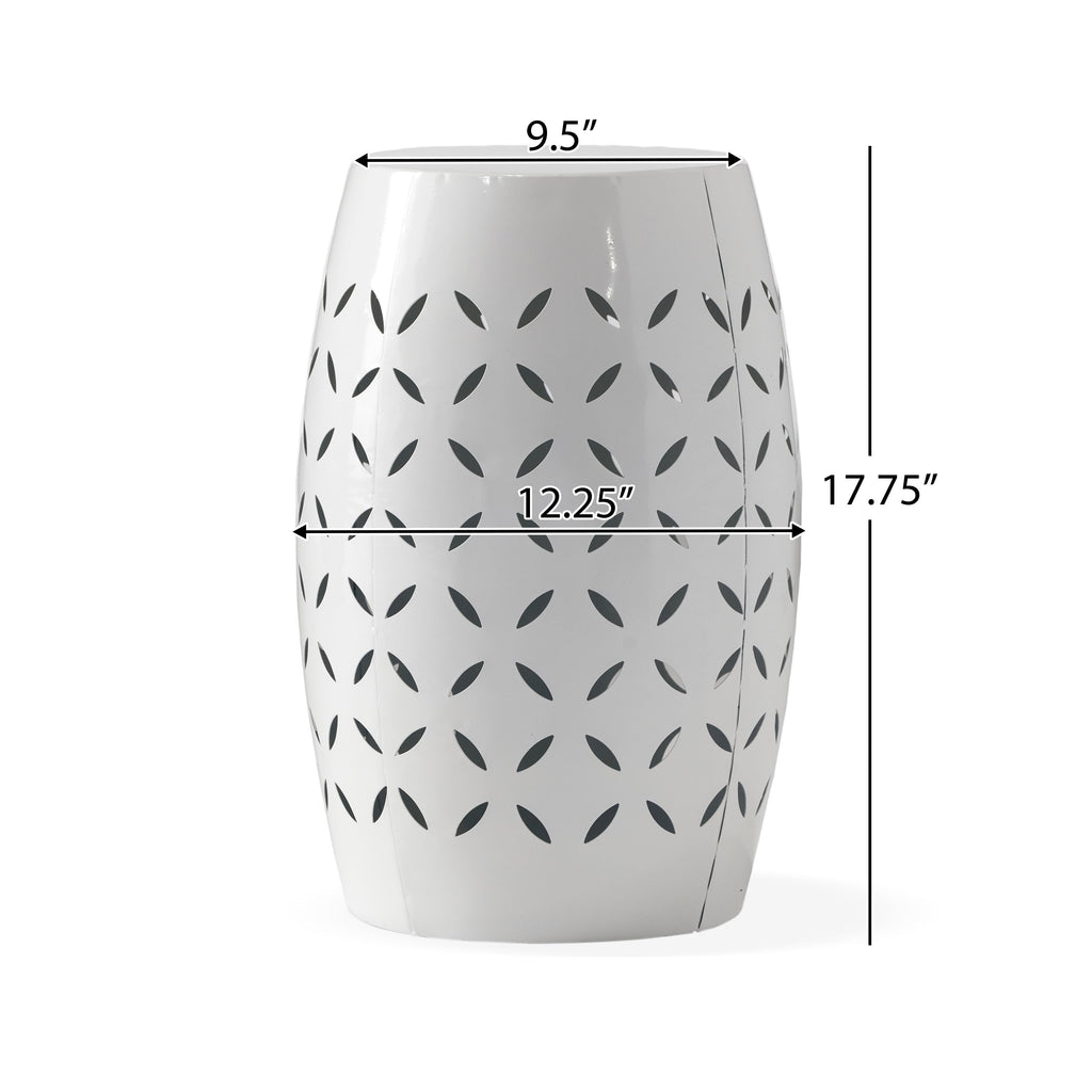 Lilac Outdoor Metal Cutout Accent Table