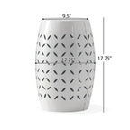 Lilac Outdoor Metal Cutout Accent Table