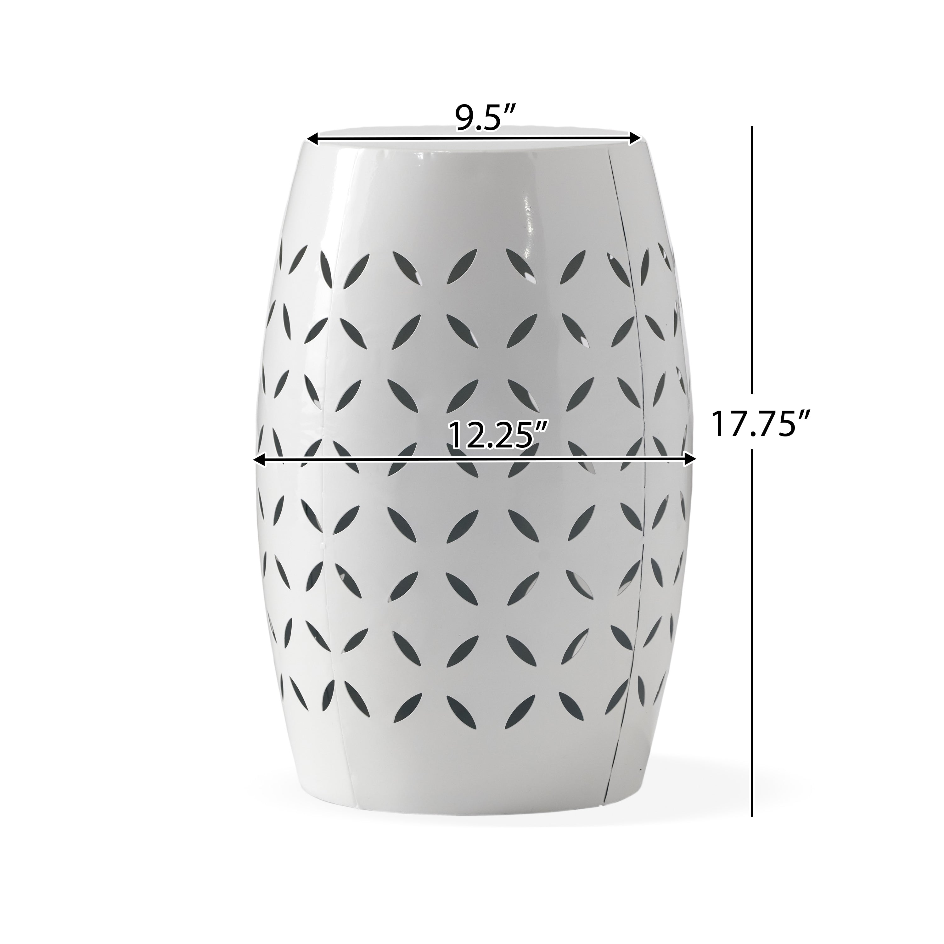 Lilac Outdoor Metal Cutout Accent Table