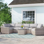 Laguna Sol 5-Person All-Weather Wicker Sectional Seating Set