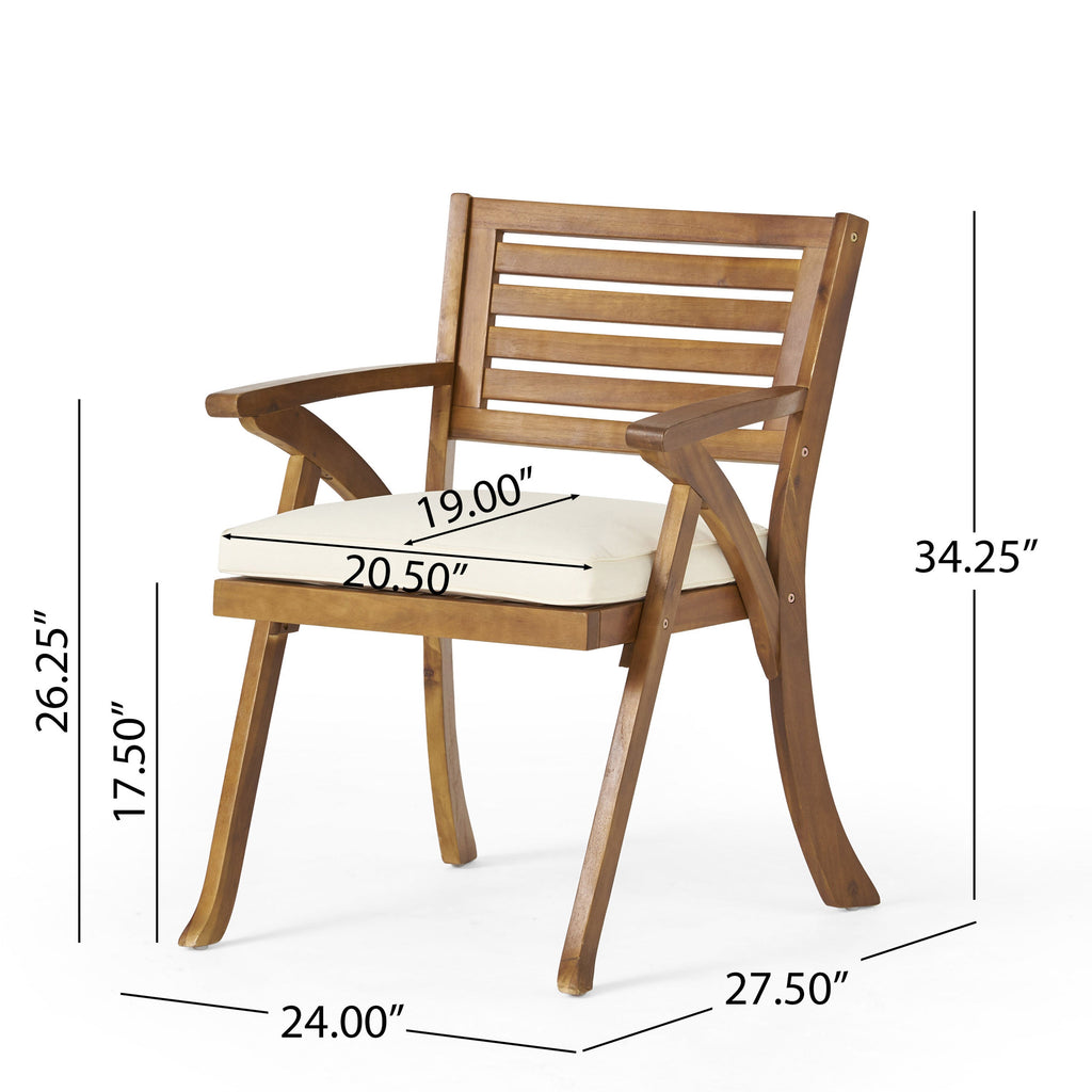 Hermosa 5-Piece Wood Outdoor Dining Set