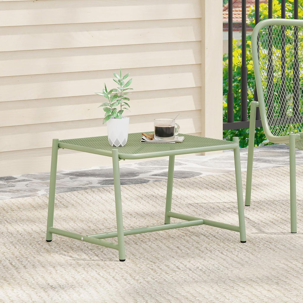 Kincaid Outdoor Modern Iron Side Table