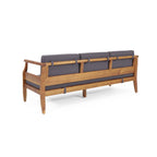 Aston Outdoor Acacia Wood 3 Seater Sofa