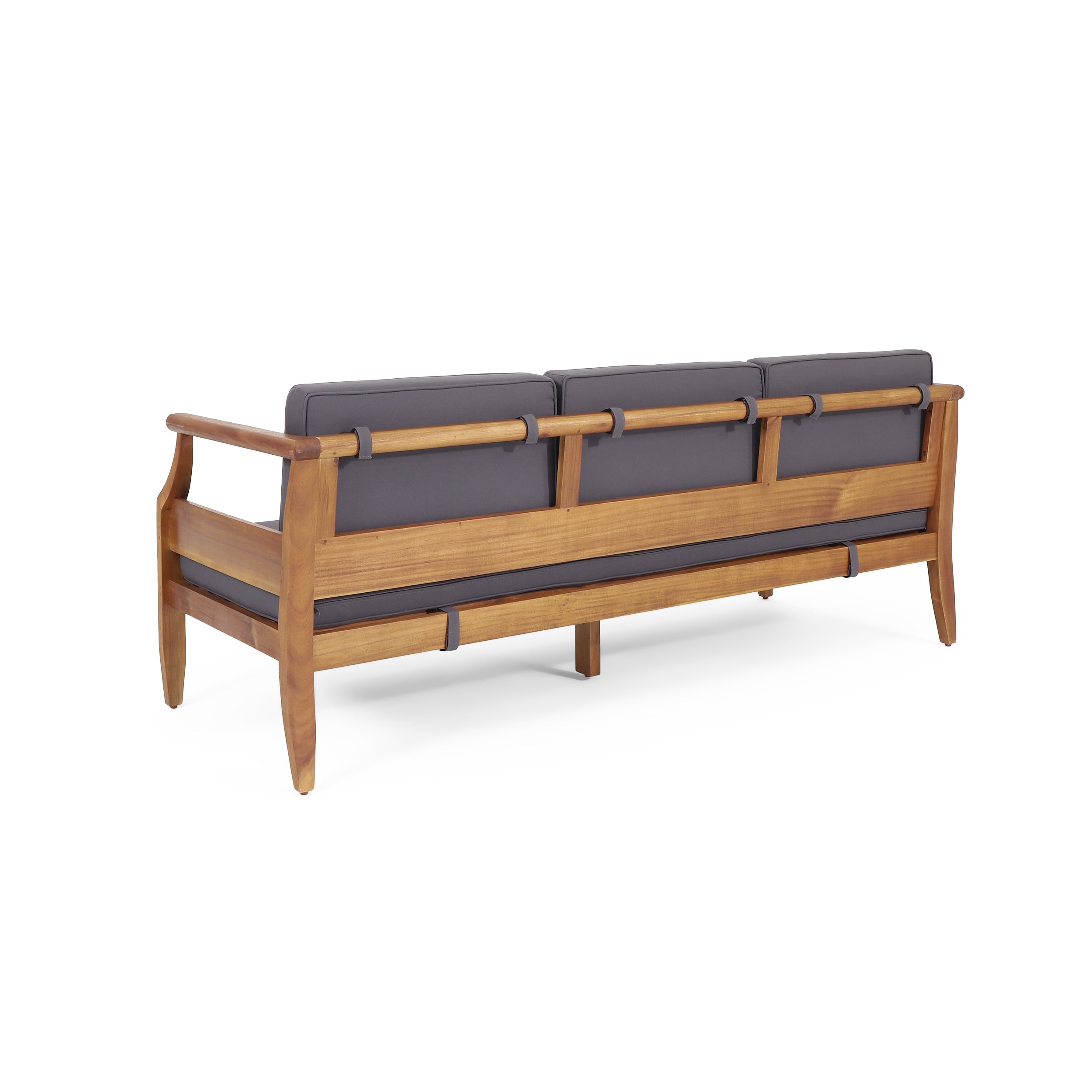 Aston Outdoor Acacia Wood 3 Seater Sofa