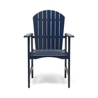 Outdoor Weather Resistant Acacia Wood Adirondack Dining Chairs, Set of 2