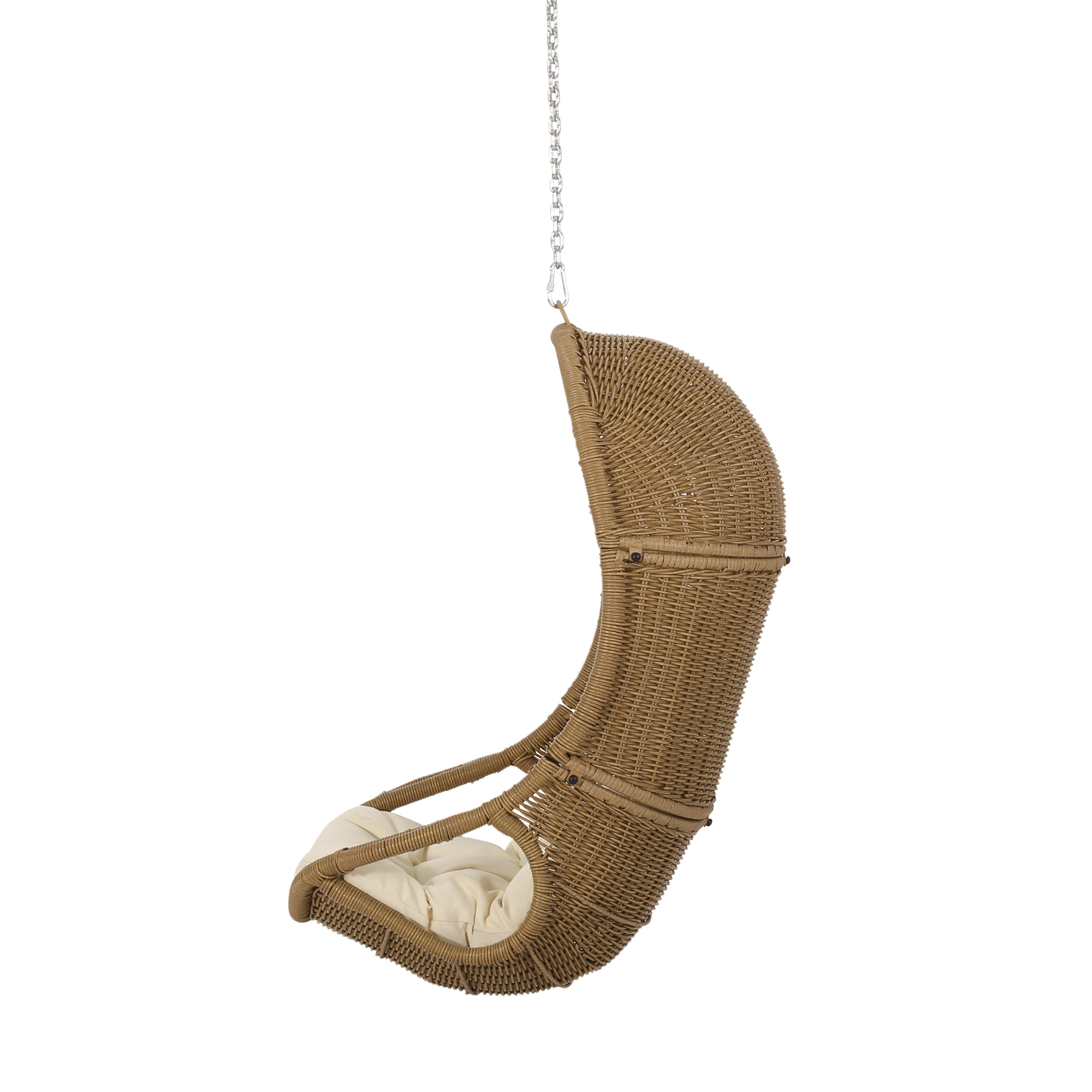 Berrien Outdoor/Indoor Wicker Hanging Swing Chair with 8-Foot Chain