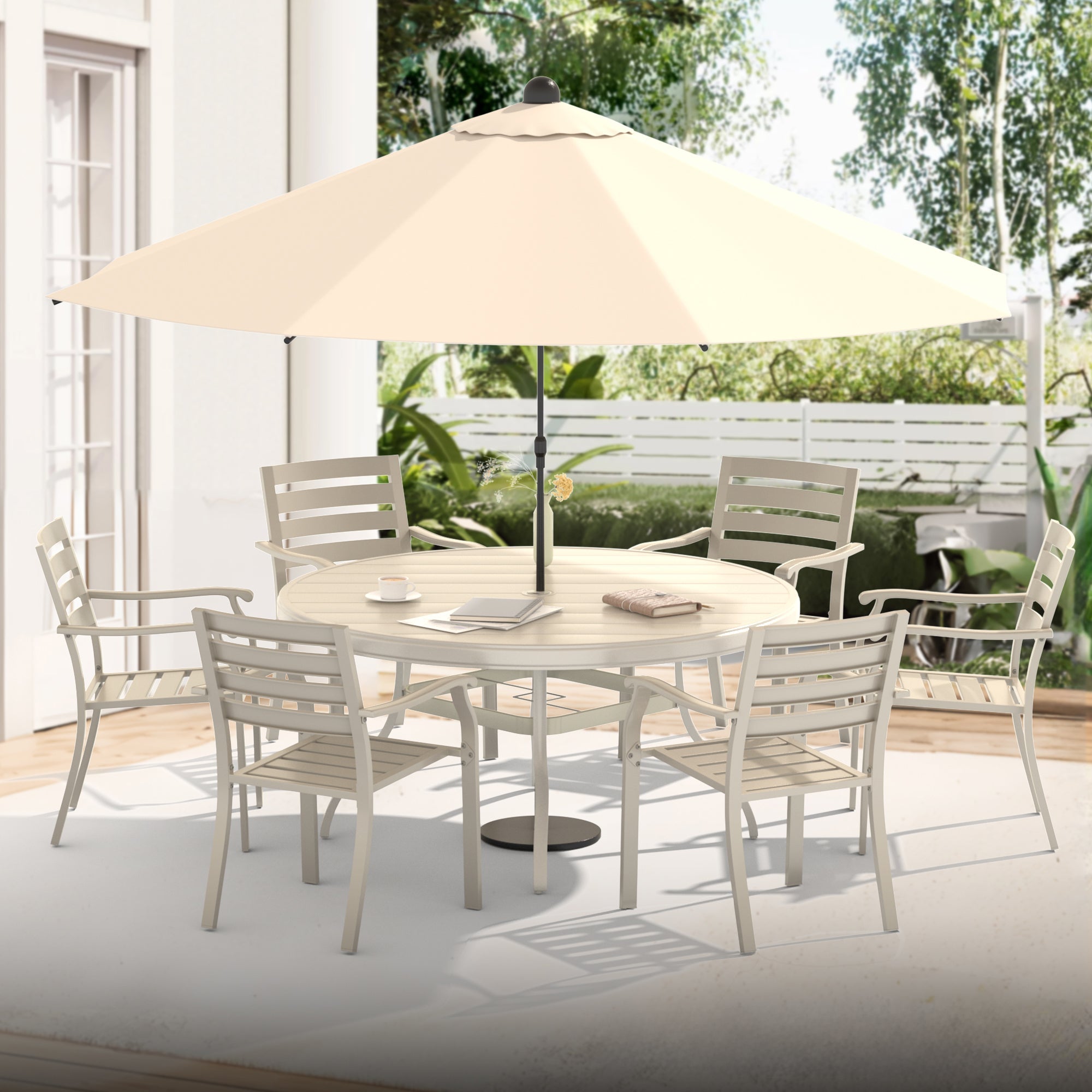 Vireo lron Terrace Dining Chairs, Set of 2