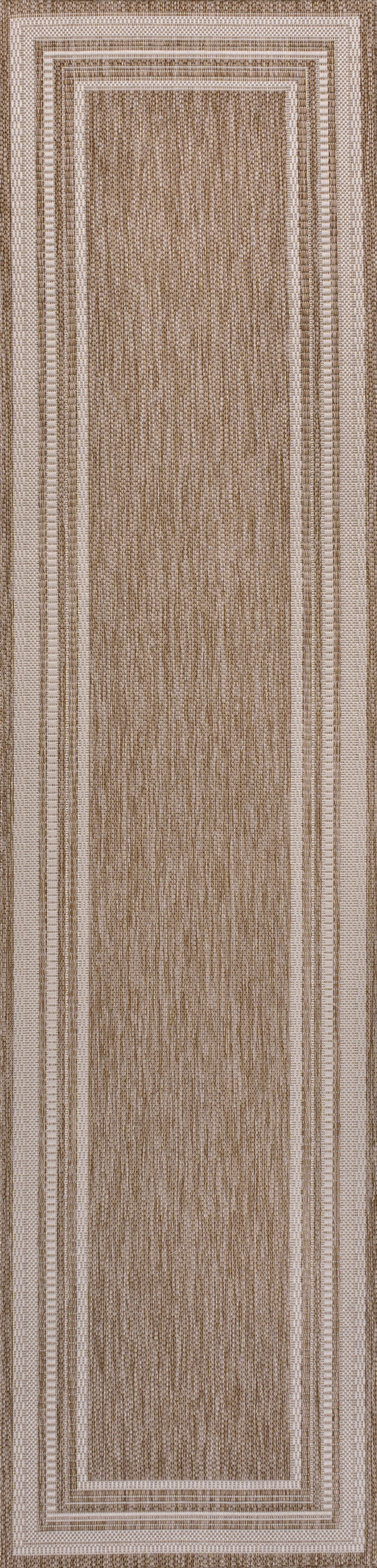 Lido Traditional Casual Pinstripe Border Indoor/Outdoor Area Rug