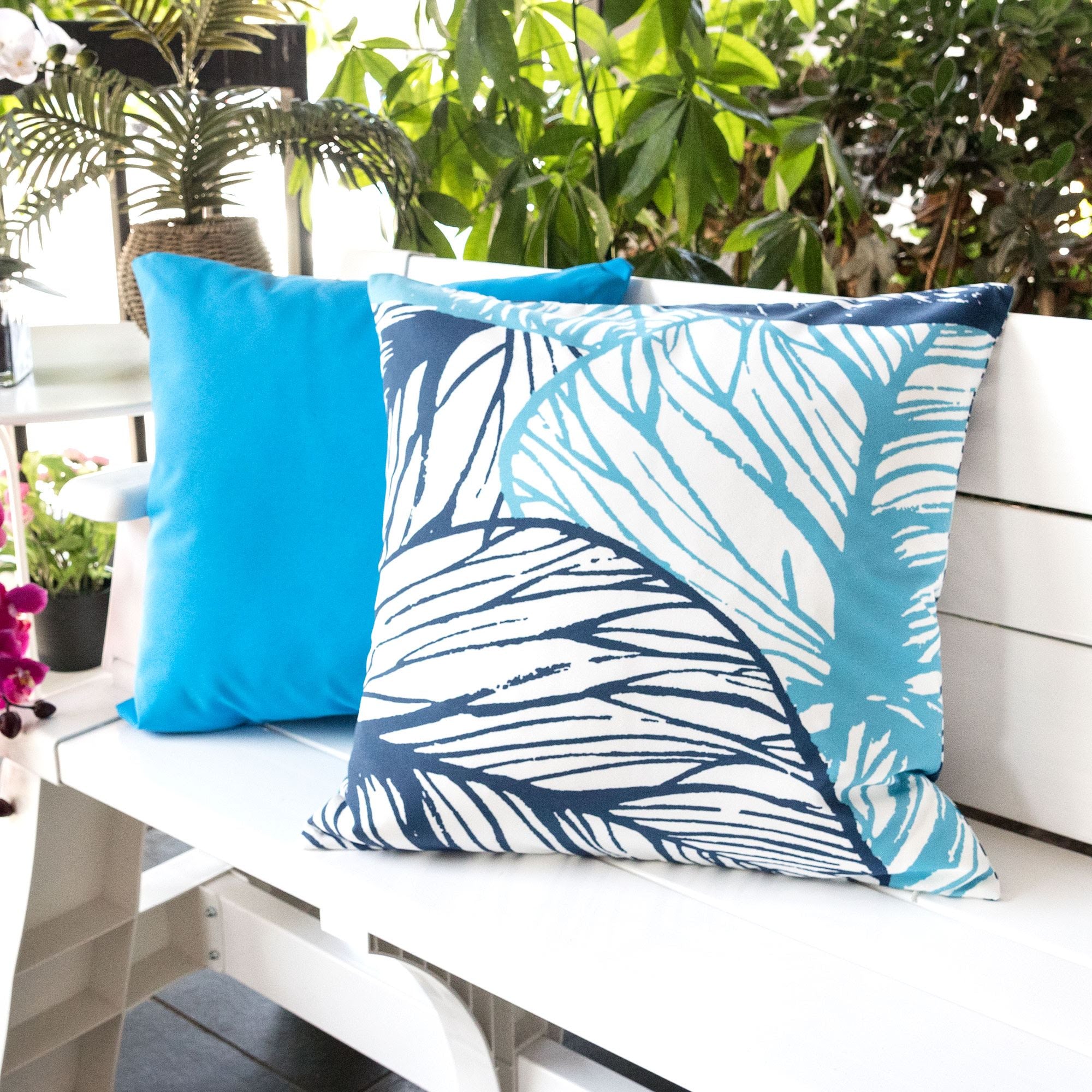 Leaf Vein Outdoor Pillow