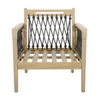 Millie Outdoor Acacia Wood Club Chair