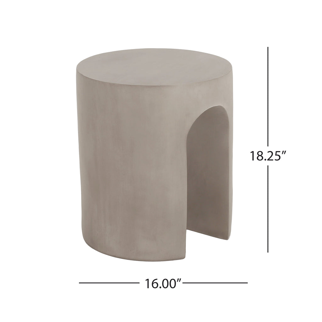 Alton Arch Outdoor Round Side Table