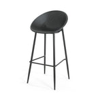 Rhodochrosite Outdoor Bar Stool with Diamond Mesh Pattern and Footrest, Set of 2
