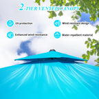 10'X10' Square Cantilever Umbrella with Center Pole, Base Not Included
