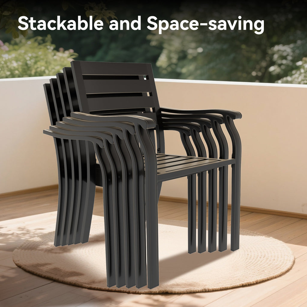 Vireo lron Terrace Dining Chairs, Set of 2