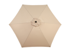 9' Outdoor Patio Umbrella Outdoor Table Umbrella with Push Button Tilt and Crank, Base Not Included