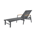 Wavellite Outdoor Chaise Lounges with Aluminum Frame and Mesh Seating