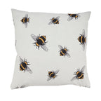 Charming Bumble Bee Outdoor Polyester Filled Throw Pillow