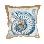 Coastal Outdoor Shell Polyester Filled Throw Pillow