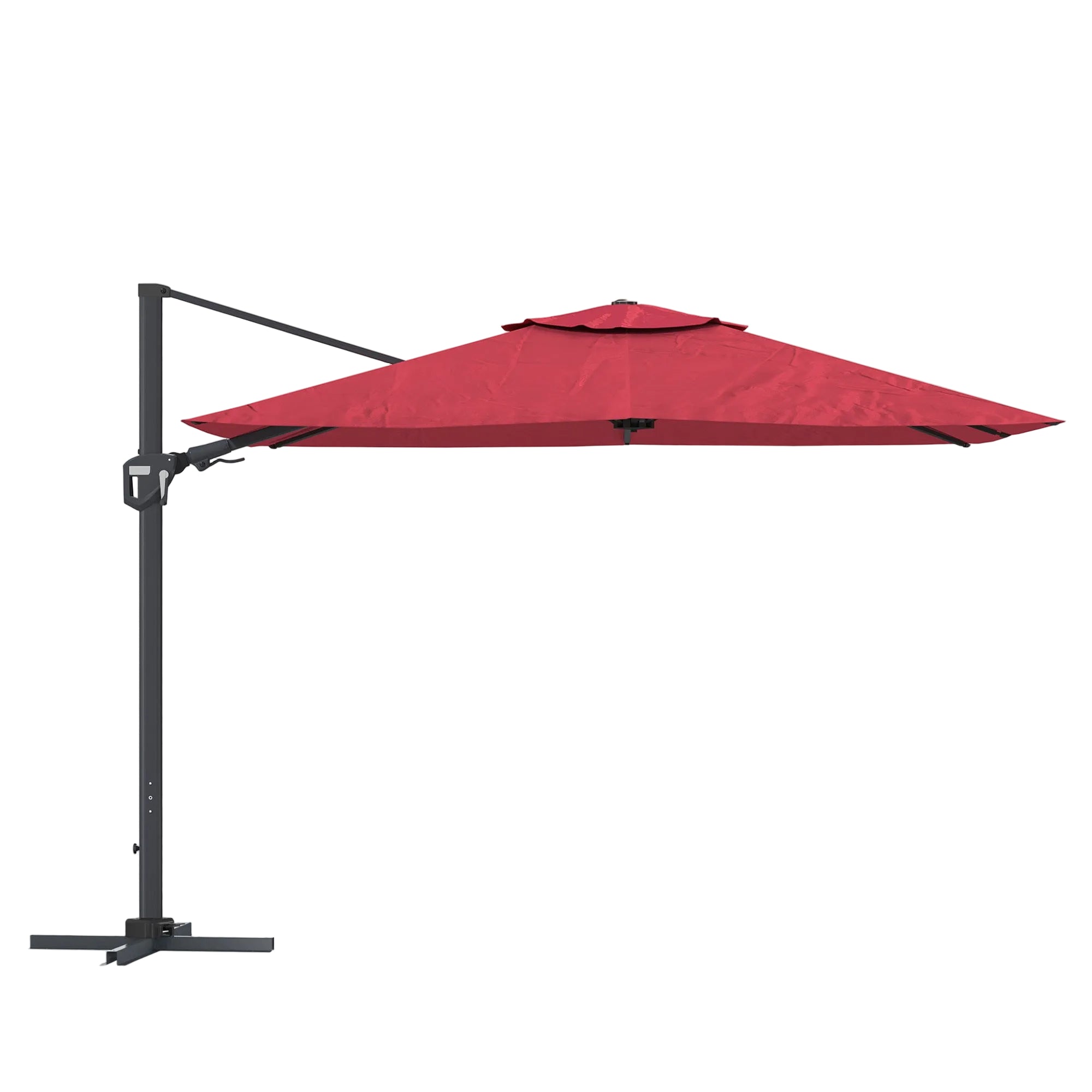 11' Outdoor Square Double Top Patio Umbrella, Base Not Included