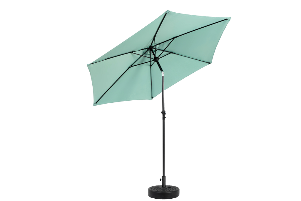 9' Outdoor Patio Umbrella Outdoor Table Umbrella with Push Button Tilt and Crank, Base Not Included