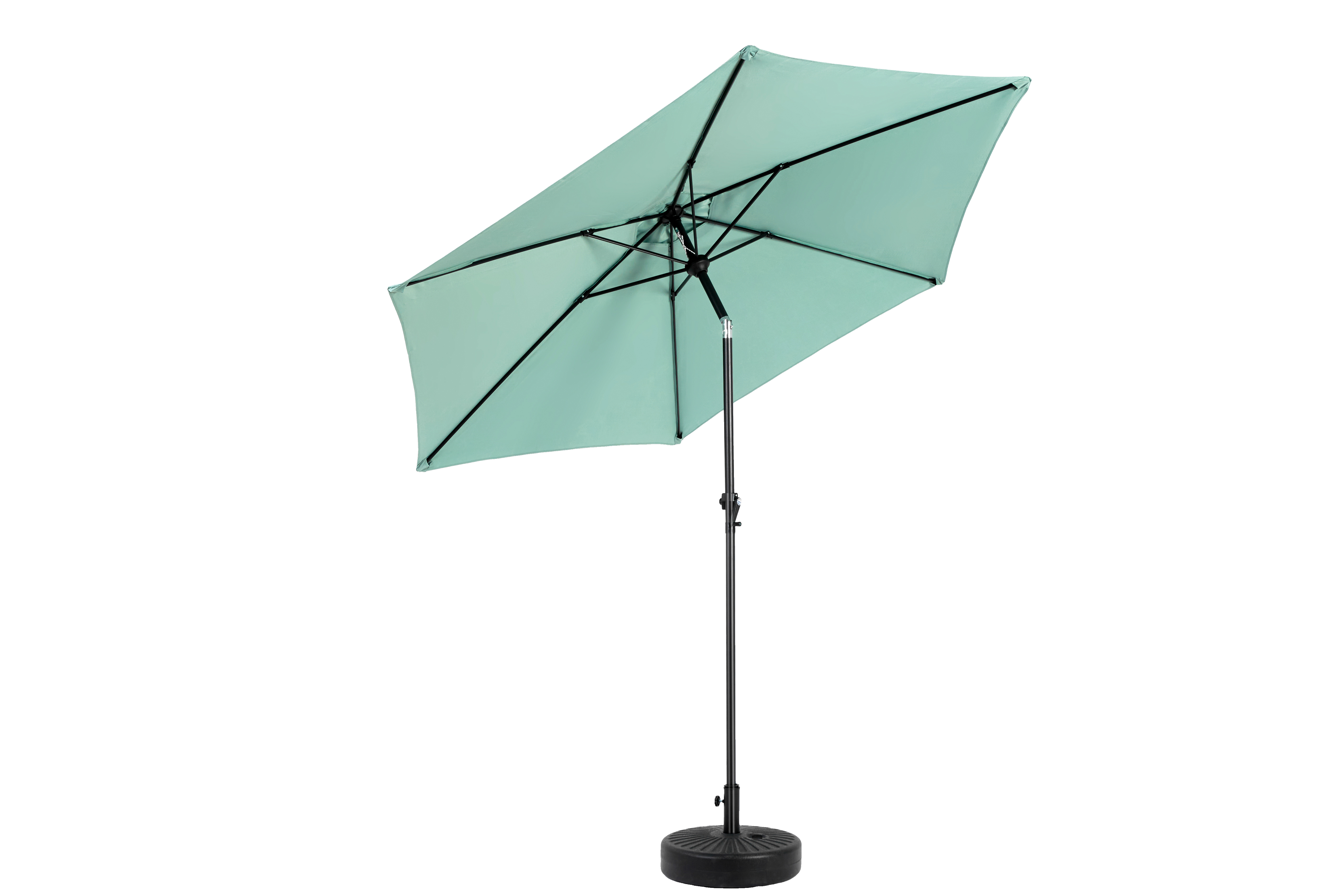 9' Outdoor Patio Umbrella Outdoor Table Umbrella with Push Button Tilt and Crank, Base Not Included
