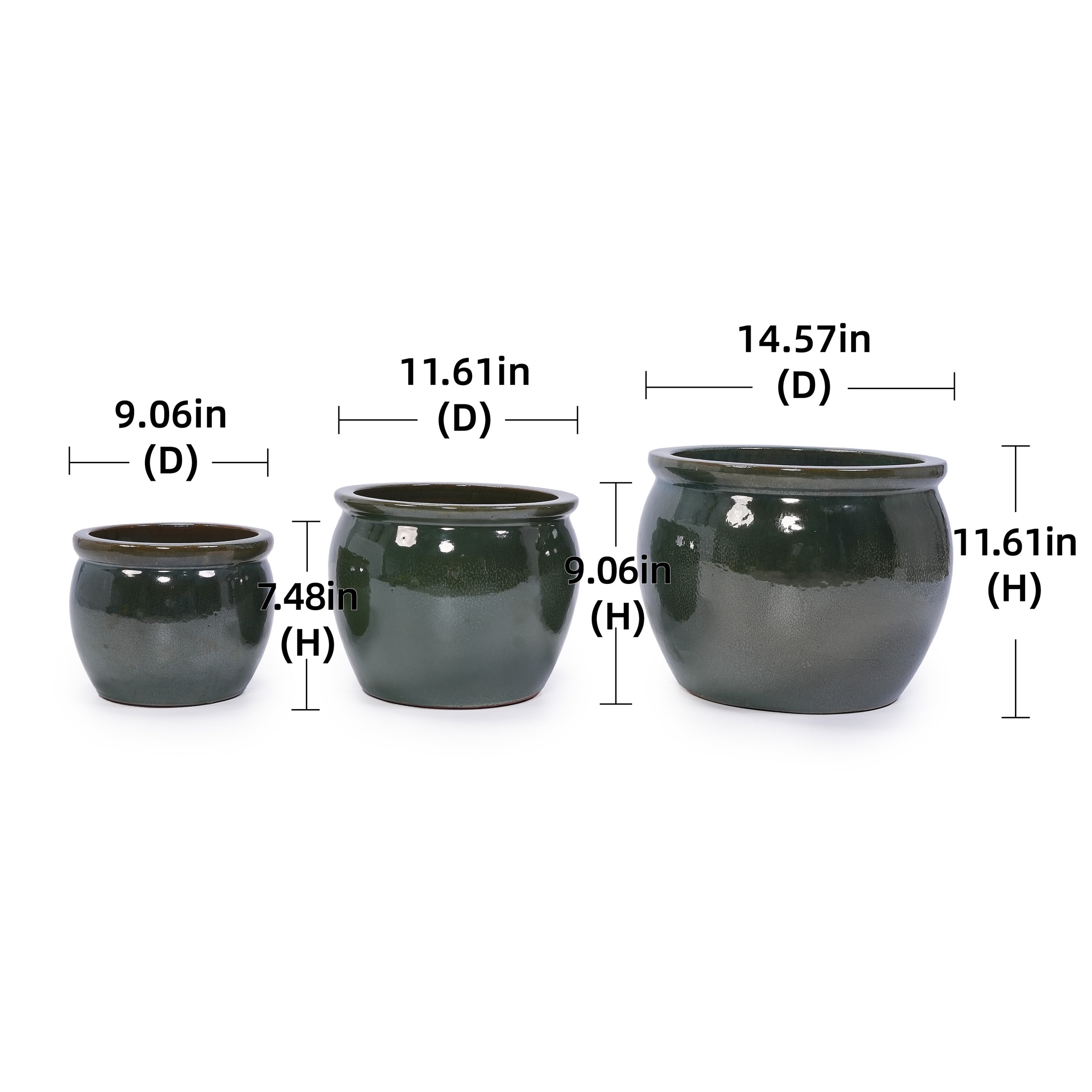 Talvik Handmade Ceramic Planter, Set of 3