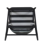 Outdoor Metal Frame Stools with Scallop-Shaped Backrest & Water-Resistant Cushions, Set of 2