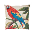 Colorful Parrot Outdoor Polyester Filled Throw Pillow
