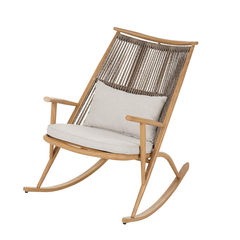 Modern Boho Outdoor Rocking Chair