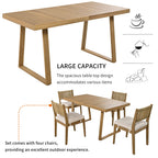Outdoor Acacia Wood Dining Table Set