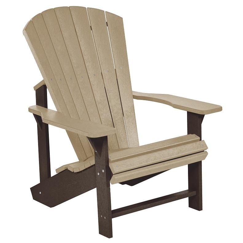 2-Toned Beige & Chocolate Resin Furniture by C.R. Plastic