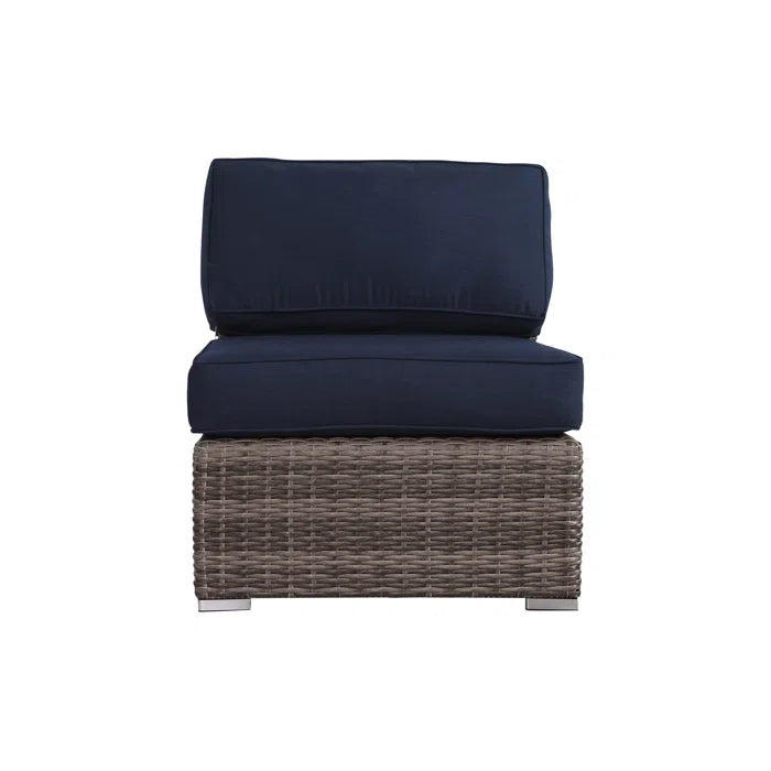 Rattan Wicker Fully Assembled 6-Person Seating Group with Premium Sunbrella Cushions