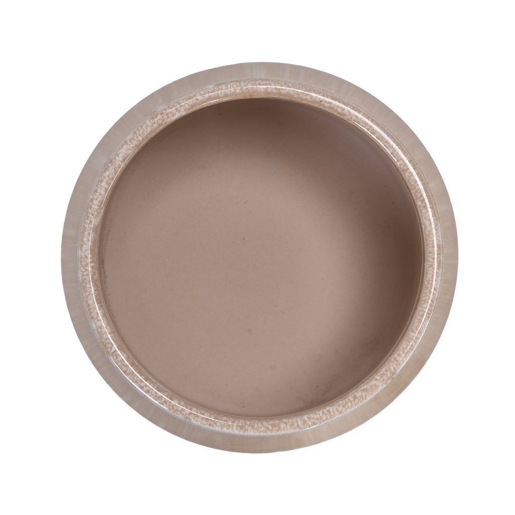 Rumi Beige Handmade Ceramic Planter, Set of 2