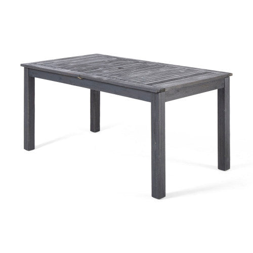 Acacia Wood 7-Piece Expandable Outdoor Dining Set