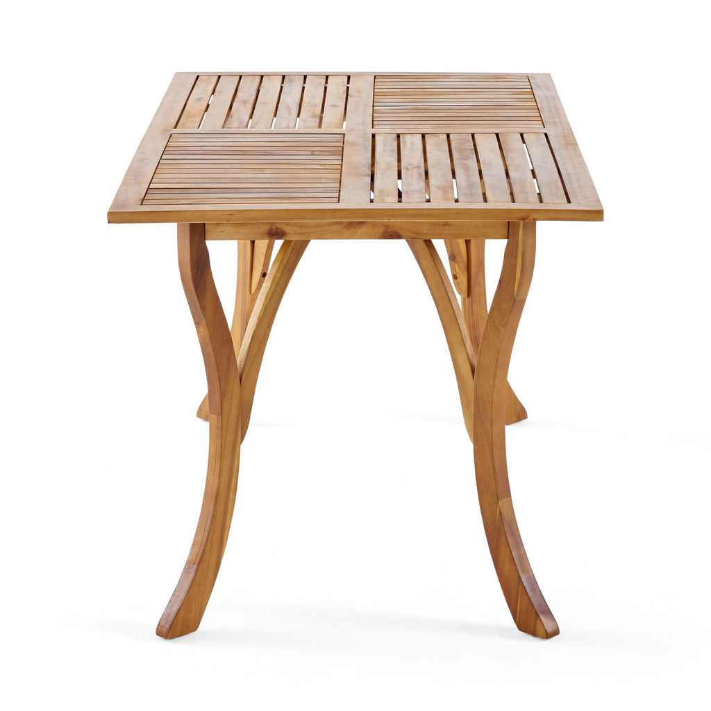 Hermosa 7-Piece Wood Outdoor Dining Set