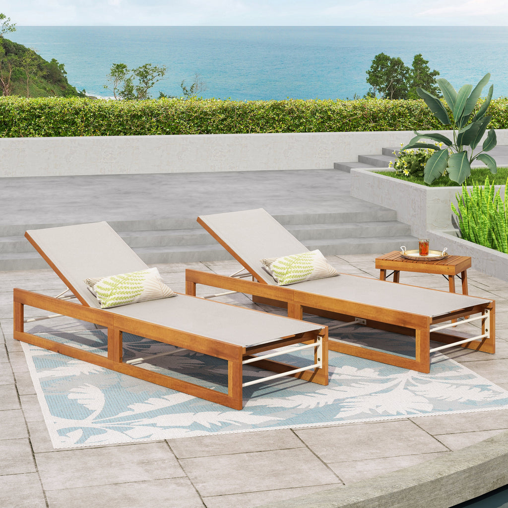 Mia Chaise Lounge, Set of 2