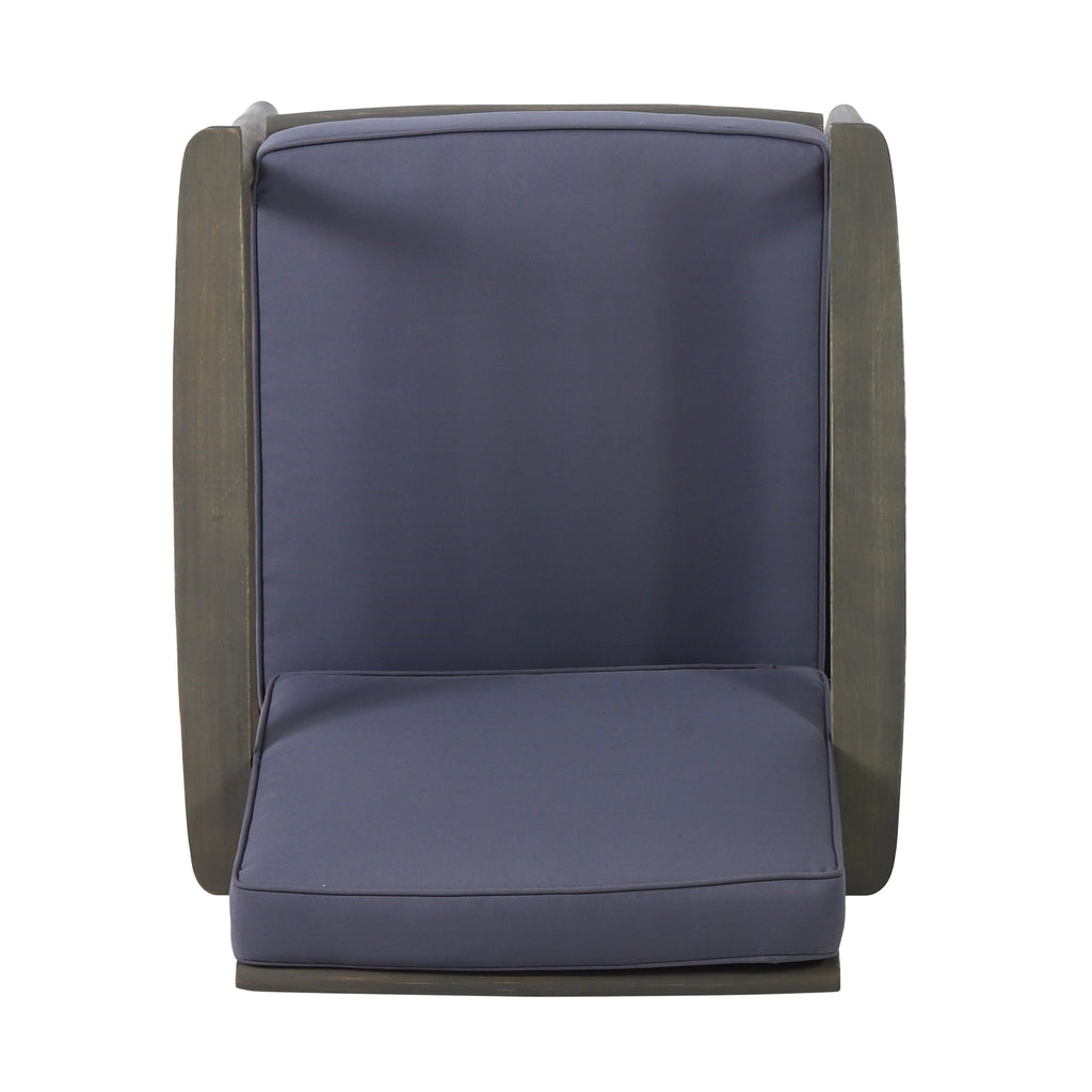 Ellsworth Outdoor Acacia Wood Club Chair