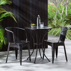 Colman 3-Piece Iron Bistro Set with Table and 2 Chairs