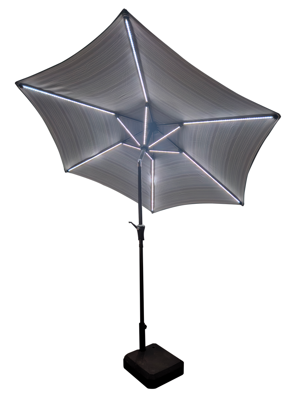 Parasol 9' Patio Umbrella with Lights
